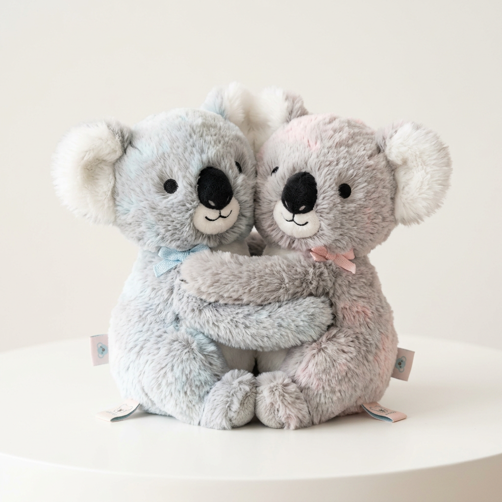 Dos koalas abrazándose